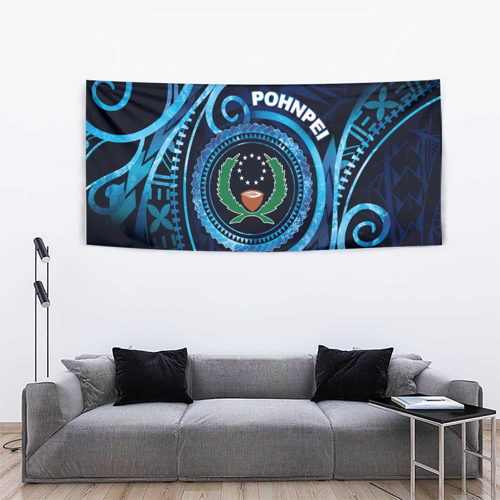 FSM Pohnpei Tapestry Ocean Floral Pattern LT05 - Polynesian Pride