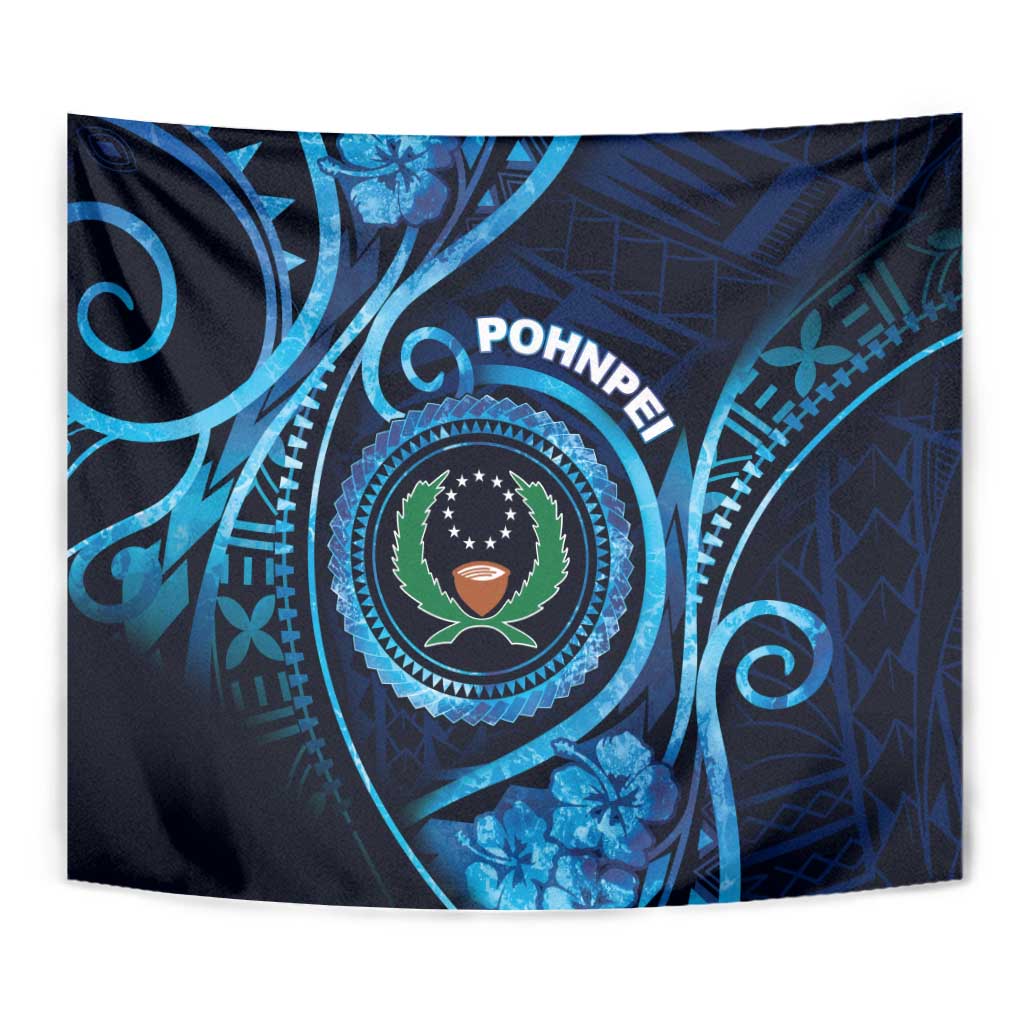 FSM Pohnpei Tapestry Ocean Floral Pattern LT05 - Polynesian Pride