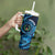 Personalised FSM Pohnpei Tumbler With Handle Ocean Floral Pattern