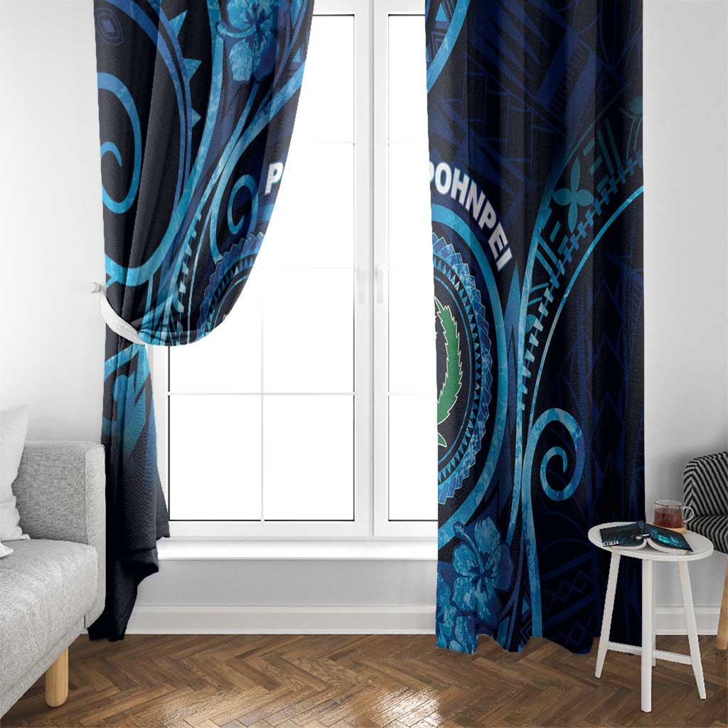 FSM Pohnpei Window Curtain Ocean Floral Pattern LT05 - Polynesian Pride