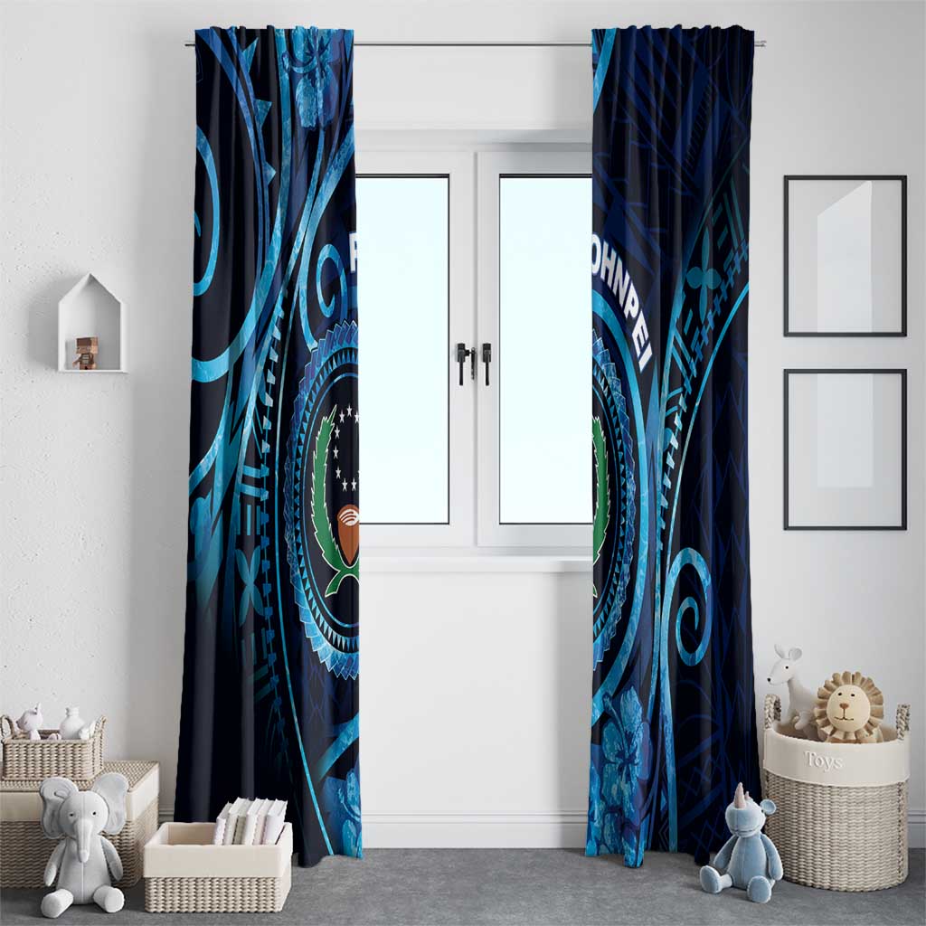 FSM Pohnpei Window Curtain Ocean Floral Pattern LT05 - Polynesian Pride