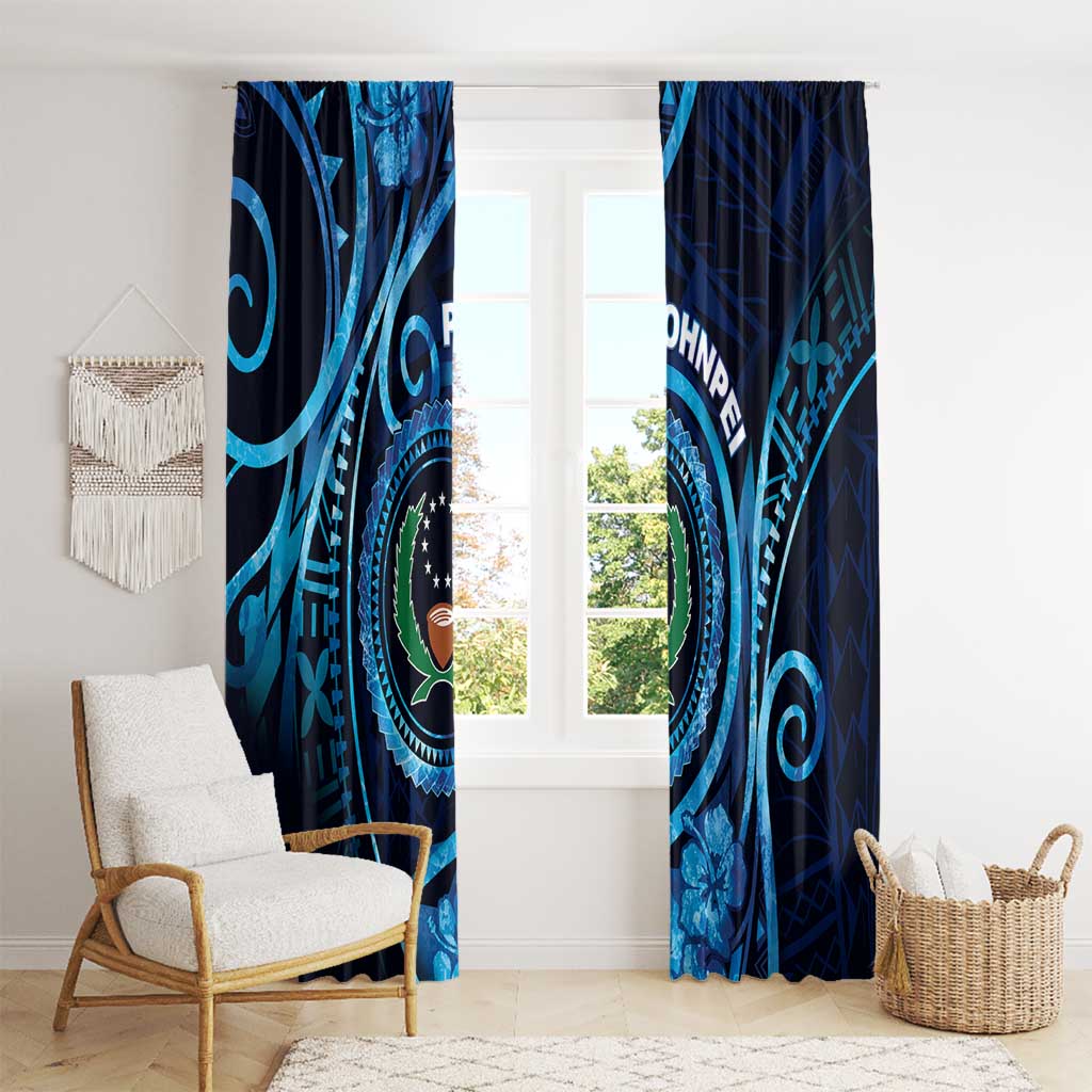 FSM Pohnpei Window Curtain Ocean Floral Pattern LT05 - Polynesian Pride