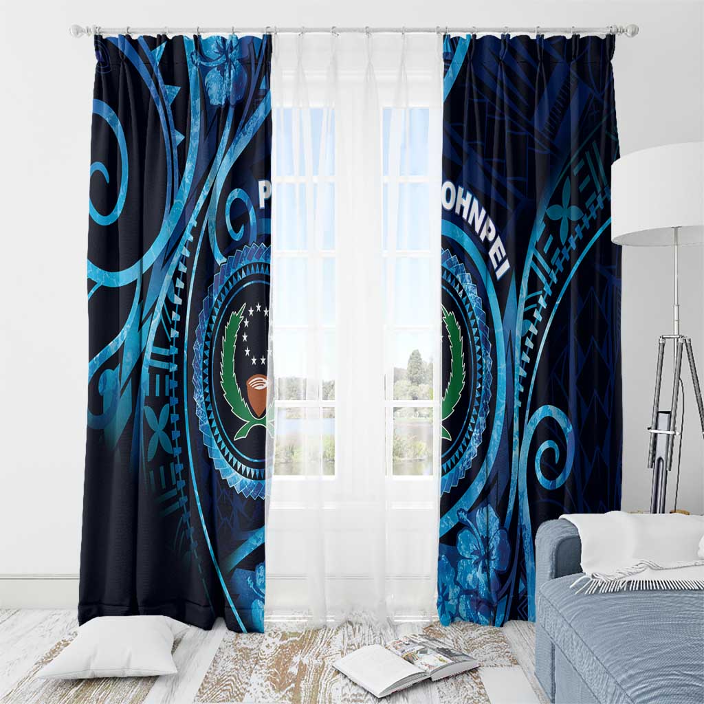 FSM Pohnpei Window Curtain Ocean Floral Pattern LT05 - Polynesian Pride