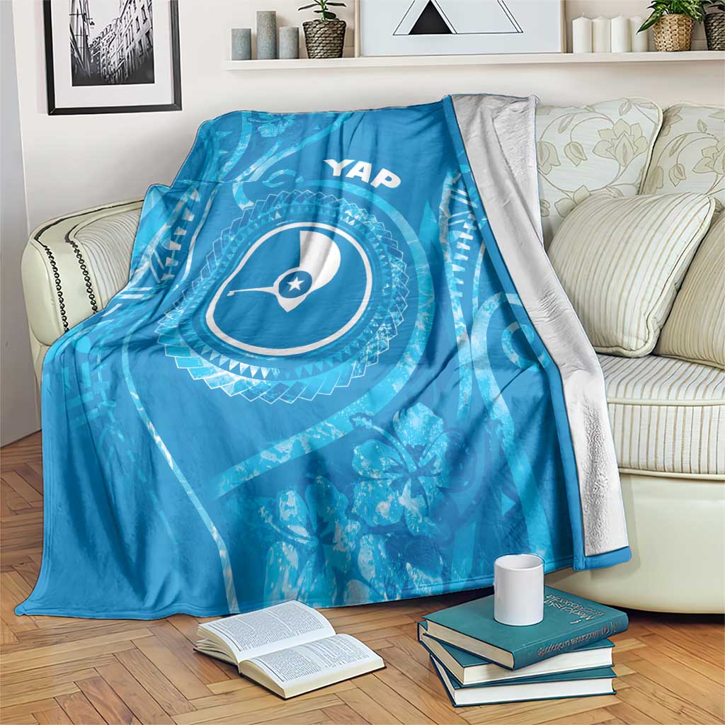 FSM Yap Blanket Ocean Floral Pattern