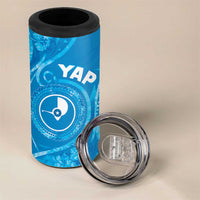 Personalised FSM Yap 4 in 1 Can Cooler Tumbler Ocean Floral Pattern LT05 - Polynesian Pride