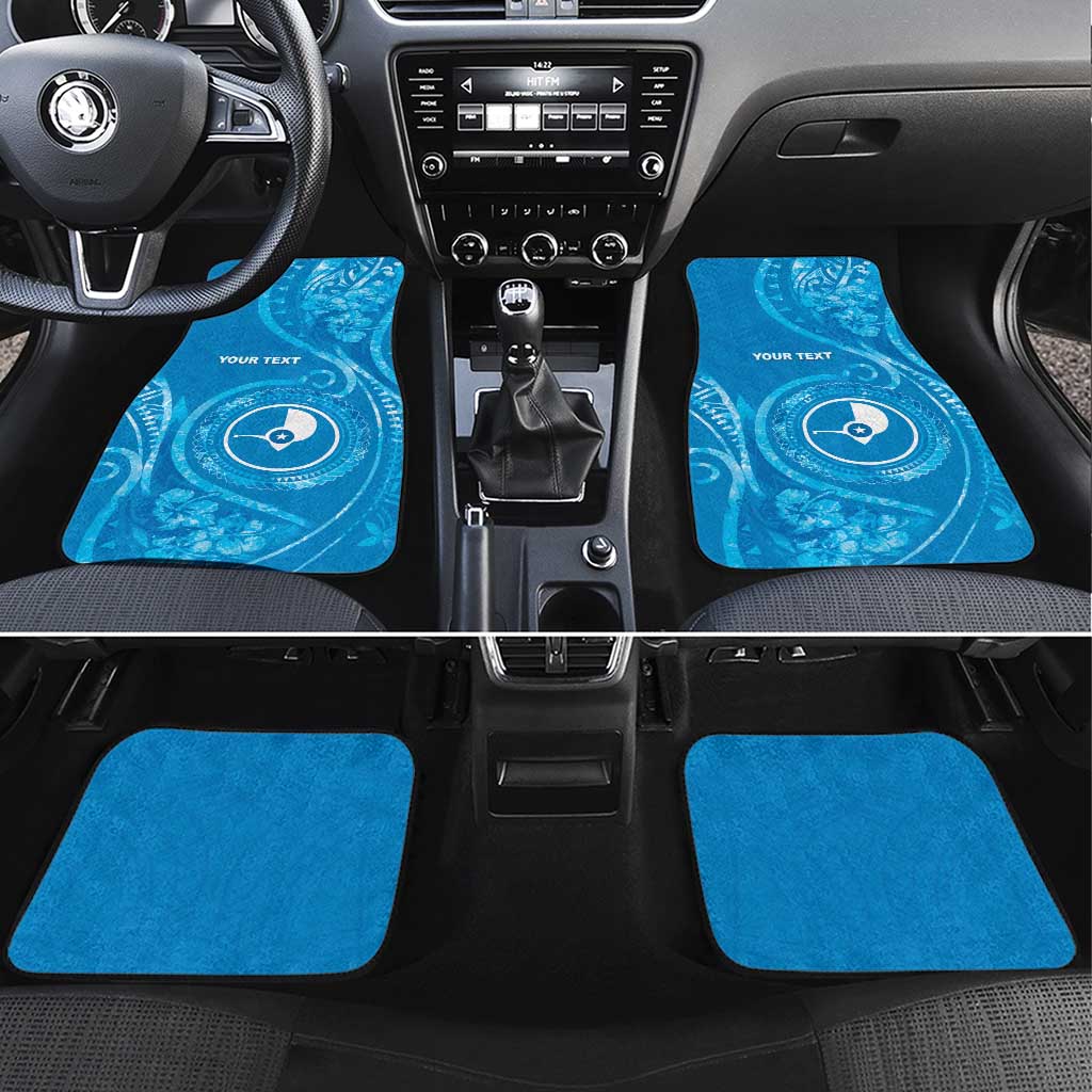 FSM Yap Car Mats Ocean Floral Pattern