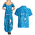 Personalised FSM Yap Couples Matching Summer Maxi Dress and Hawaiian Shirt Ocean Floral Pattern