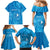 Personalised FSM Yap Family Matching Mermaid Dress and Hawaiian Shirt Ocean Floral Pattern