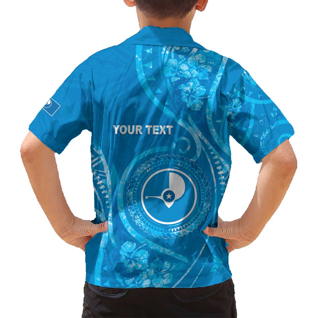 Personalised FSM Yap Family Matching Puletasi and Hawaiian Shirt Ocean Floral Pattern LT05 - Polynesian Pride