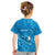 Personalised FSM Yap Kid T Shirt Ocean Floral Pattern