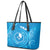 FSM Yap Leather Tote Bag Ocean Floral Pattern