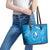 FSM Yap Leather Tote Bag Ocean Floral Pattern