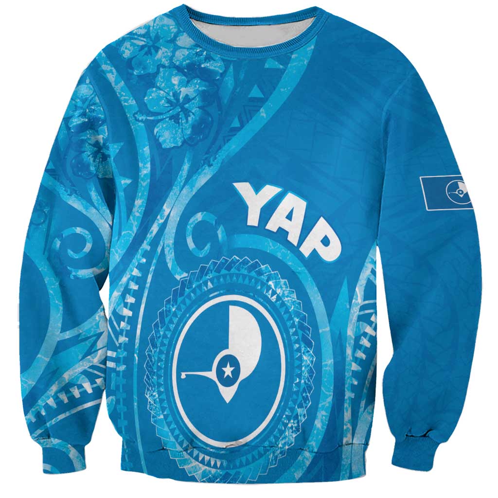 Personalised FSM Yap Sweatshirt Ocean Floral Pattern