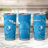 Personalised FSM Yap Tumbler Cup Ocean Floral Pattern LT05 - Polynesian Pride