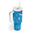 Personalised FSM Yap Tumbler With Handle Ocean Floral Pattern