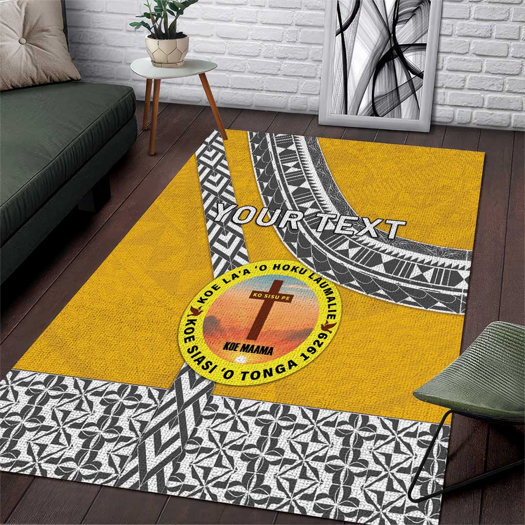 Personalised Anastasis College Area Rug Tonga Unique Style - Polynesian Pride