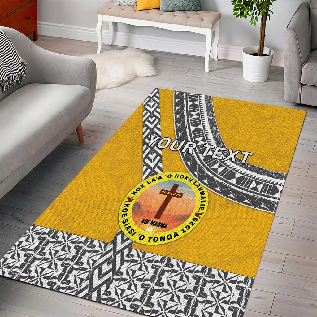 Personalised Anastasis College Area Rug Tonga Unique Style - Polynesian Pride