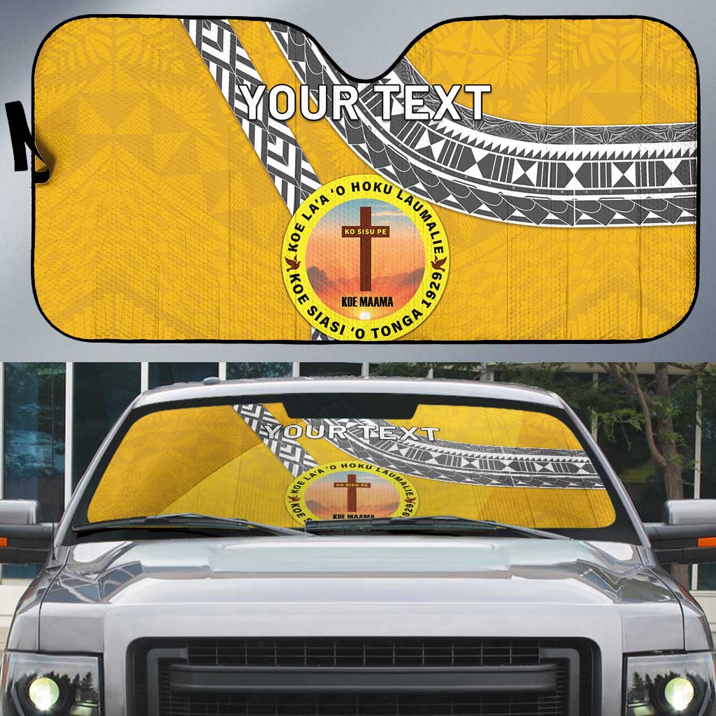 Personalised Anastasis College Auto Sun Shade Tonga Unique Style - Polynesian Pride
