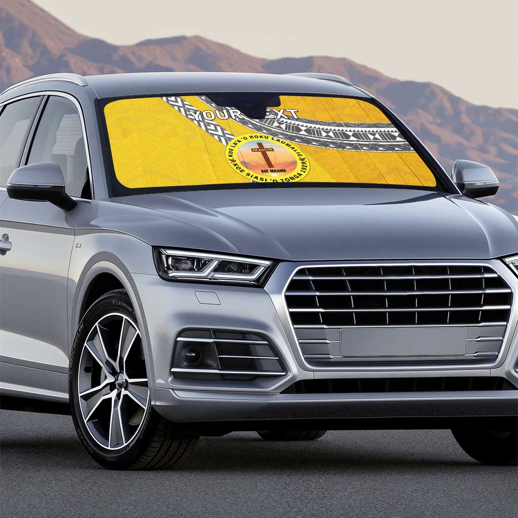 Personalised Anastasis College Auto Sun Shade Tonga Unique Style - Polynesian Pride