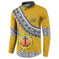 Personalised Anastasis College Button Sweatshirt Tonga Unique Style - Polynesian Pride