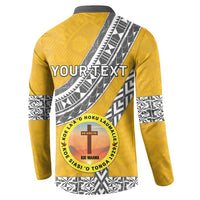 Personalised Anastasis College Button Sweatshirt Tonga Unique Style - Polynesian Pride