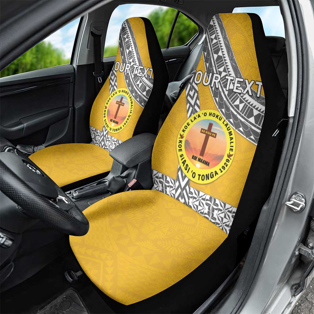 Personalised Anastasis College Car Seat Cover Tonga Unique Style - Polynesian Pride