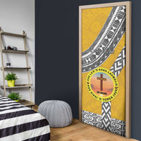 Personalised Anastasis College Door Cover Tonga Unique Style - Polynesian Pride