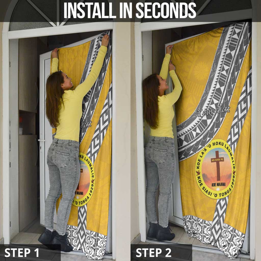 Personalised Anastasis College Door Cover Tonga Unique Style - Polynesian Pride