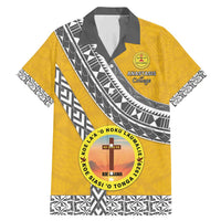 Personalised Anastasis College Family Matching Mermaid Dress and Hawaiian Shirt Tonga Unique Style - Polynesian Pride