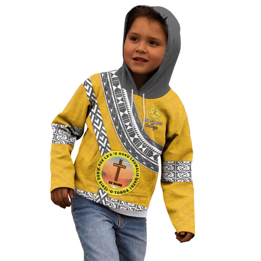 Personalised Anastasis College Kid Hoodie Tonga Unique Style - Polynesian Pride