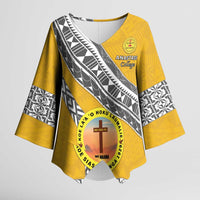 Personalised Anastasis College Kimono Sleeve Blouse Tonga Unique Style - Polynesian Pride