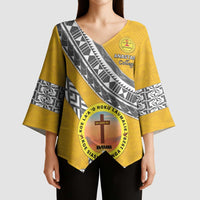 Personalised Anastasis College Kimono Sleeve Blouse Tonga Unique Style - Polynesian Pride