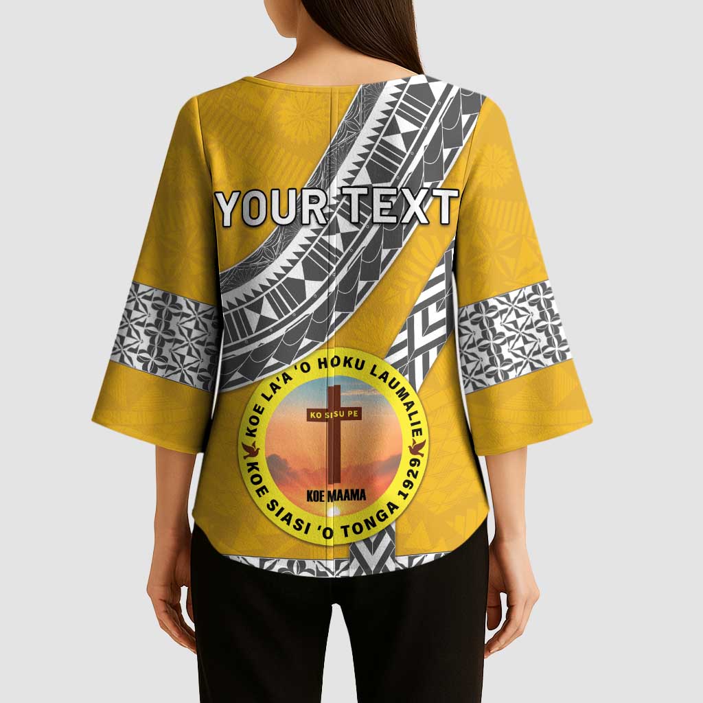 Personalised Anastasis College Kimono Sleeve Blouse Tonga Unique Style - Polynesian Pride