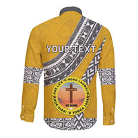 Personalised Anastasis College Long Sleeve Button Shirt Tonga Unique Style - Polynesian Pride
