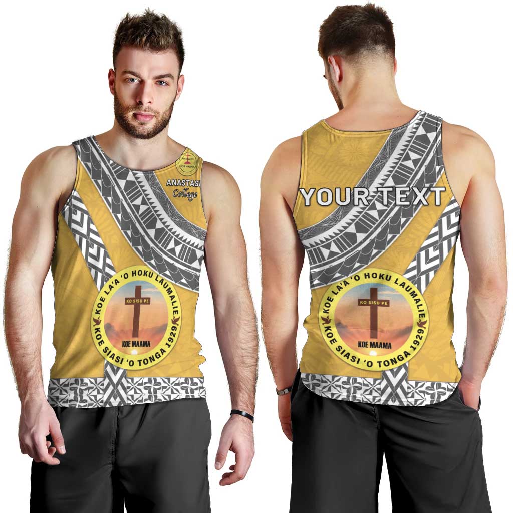 Personalised Anastasis College Men Tank Top Tonga Unique Style - Polynesian Pride