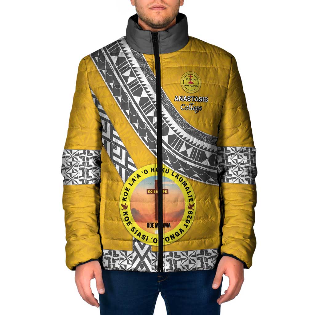 Personalised Anastasis College Padded Jacket Tonga Unique Style - Polynesian Pride