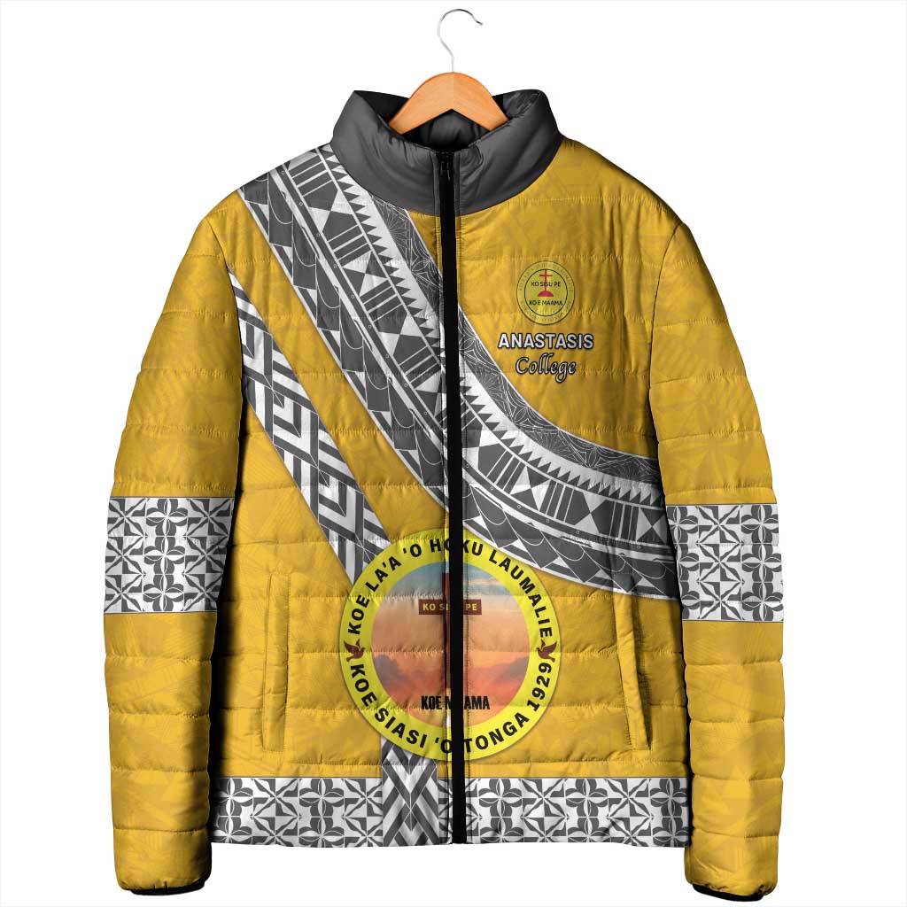 Personalised Anastasis College Padded Jacket Tonga Unique Style - Polynesian Pride