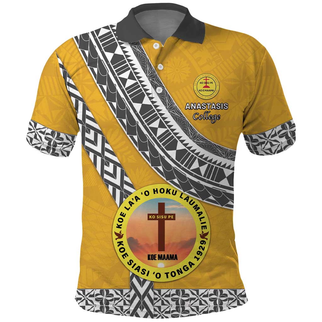 Personalised Anastasis College Polo Shirt Tonga Unique Style - Polynesian Pride