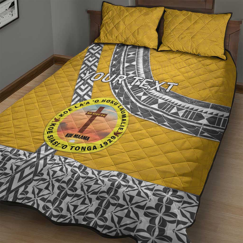 Personalised Anastasis College Quilt Bed Set Tonga Unique Style - Polynesian Pride