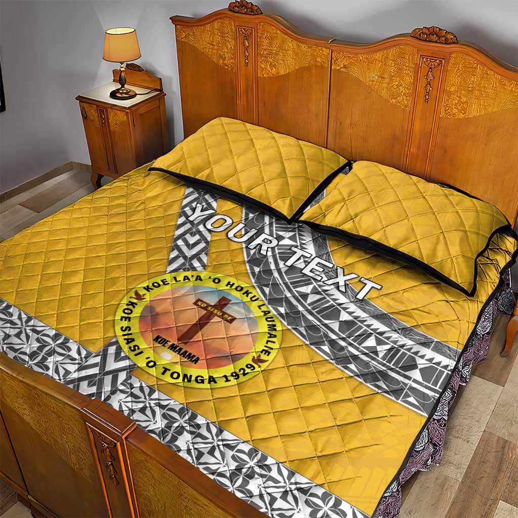 Personalised Anastasis College Quilt Bed Set Tonga Unique Style - Polynesian Pride