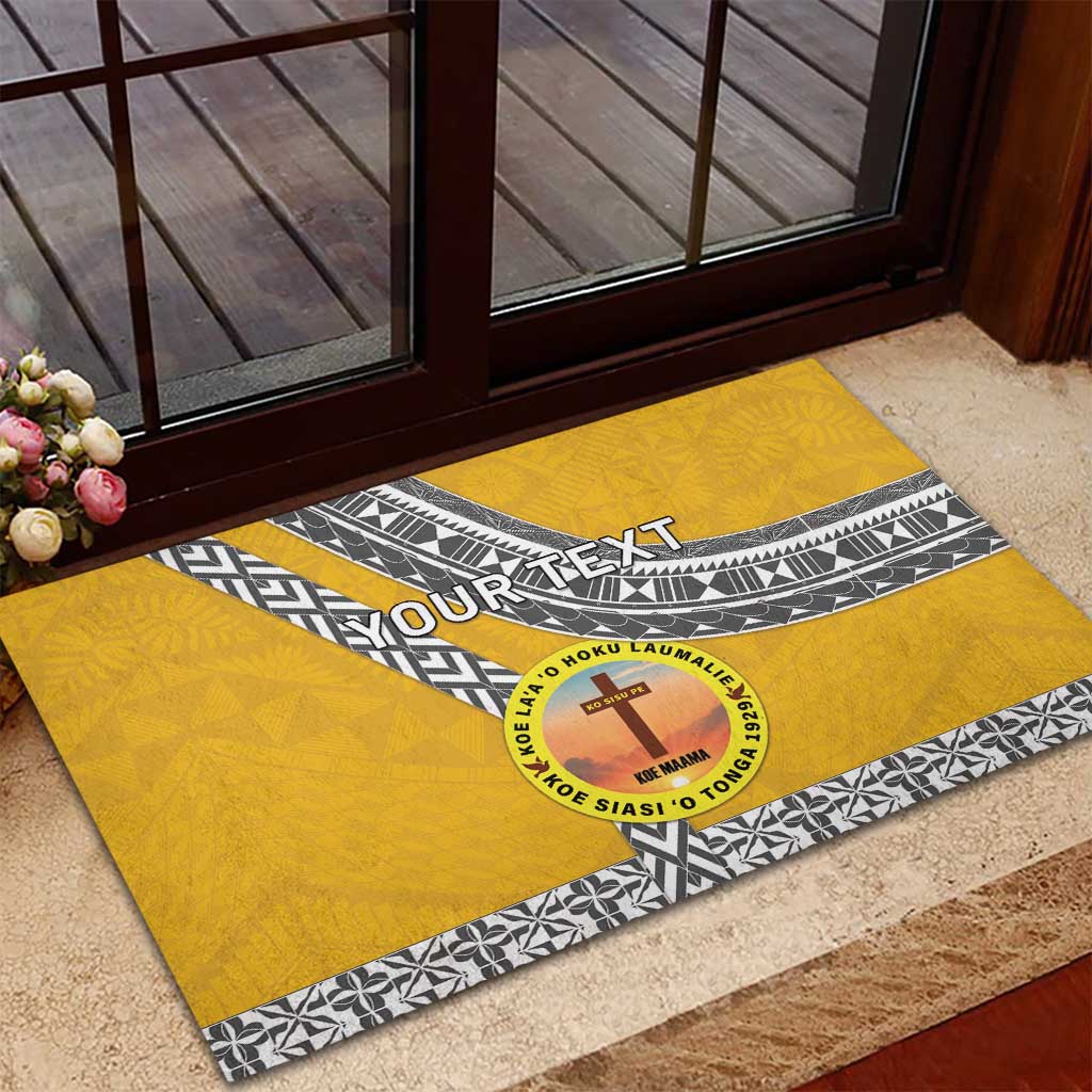 Personalised Anastasis College Rubber Doormat Tonga Unique Style - Polynesian Pride