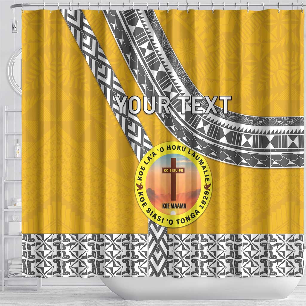 Personalised Anastasis College Shower Curtain Tonga Unique Style - Polynesian Pride