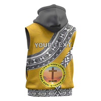 Personalised Anastasis College Sleeveless Zip Hoodie Tonga Unique Style - Polynesian Pride