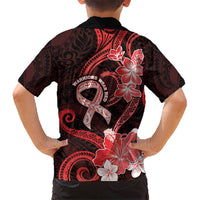 Heart Health Awareness Hawaiian Shirt Warrior Wears Red Polynesian Style