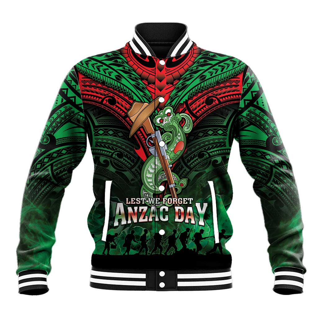 New Zealand ANZAC Day Baseball Jacket Aotearoa Hei Tiki