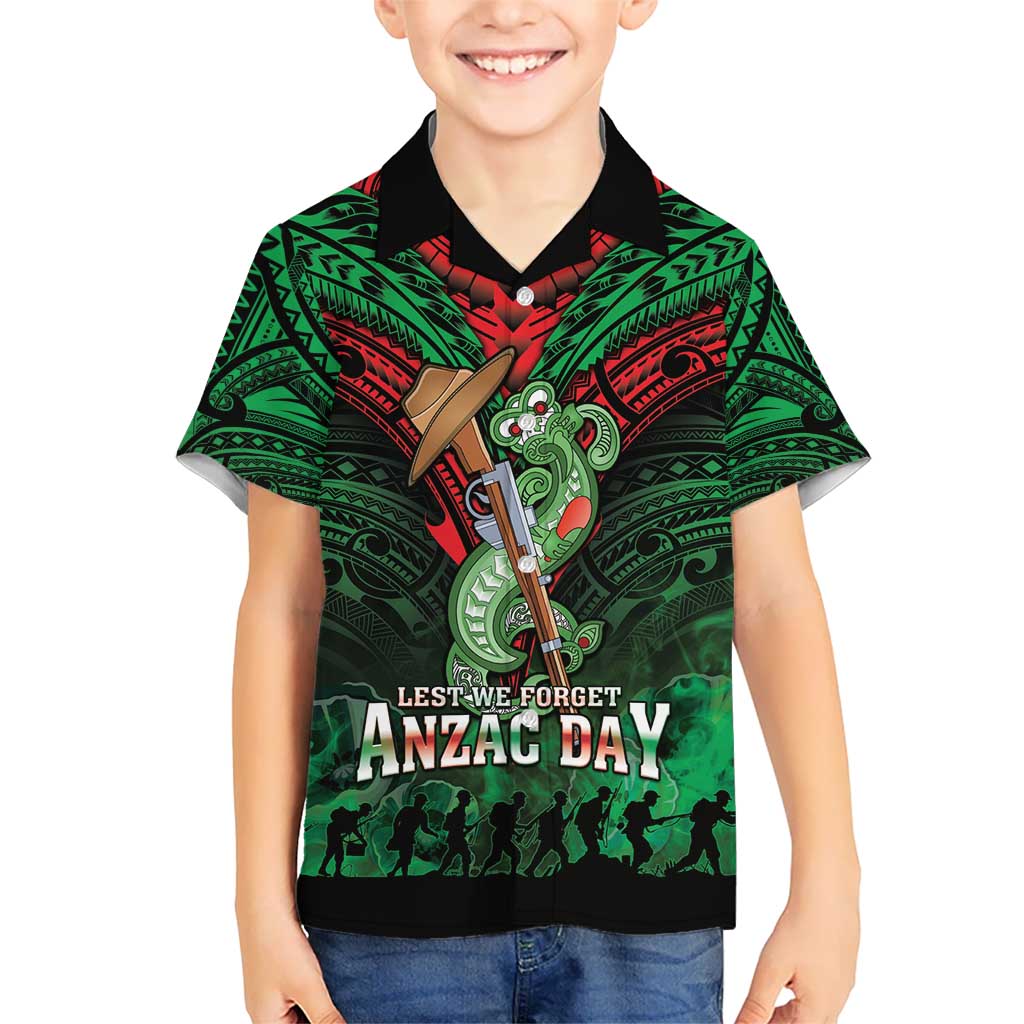 New Zealand ANZAC Day Hawaiian Shirt Aotearoa Hei Tiki