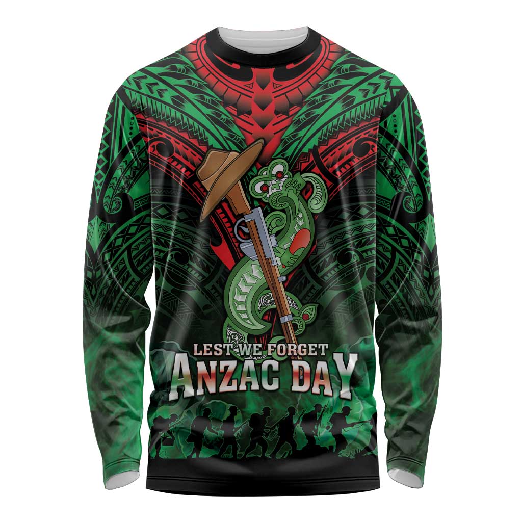 New Zealand ANZAC Day Long Sleeve Shirt Aotearoa Hei Tiki