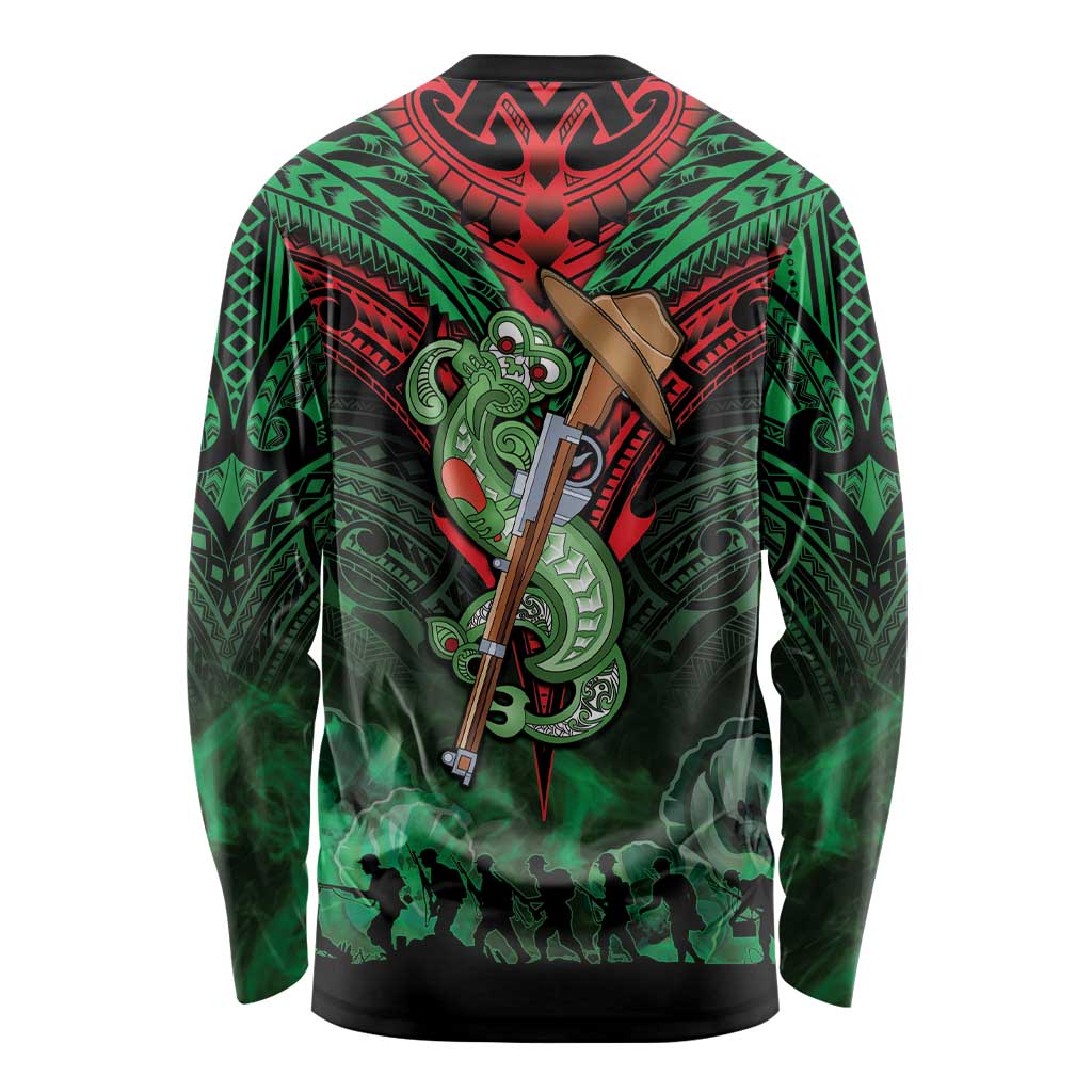 New Zealand ANZAC Day Long Sleeve Shirt Aotearoa Hei Tiki