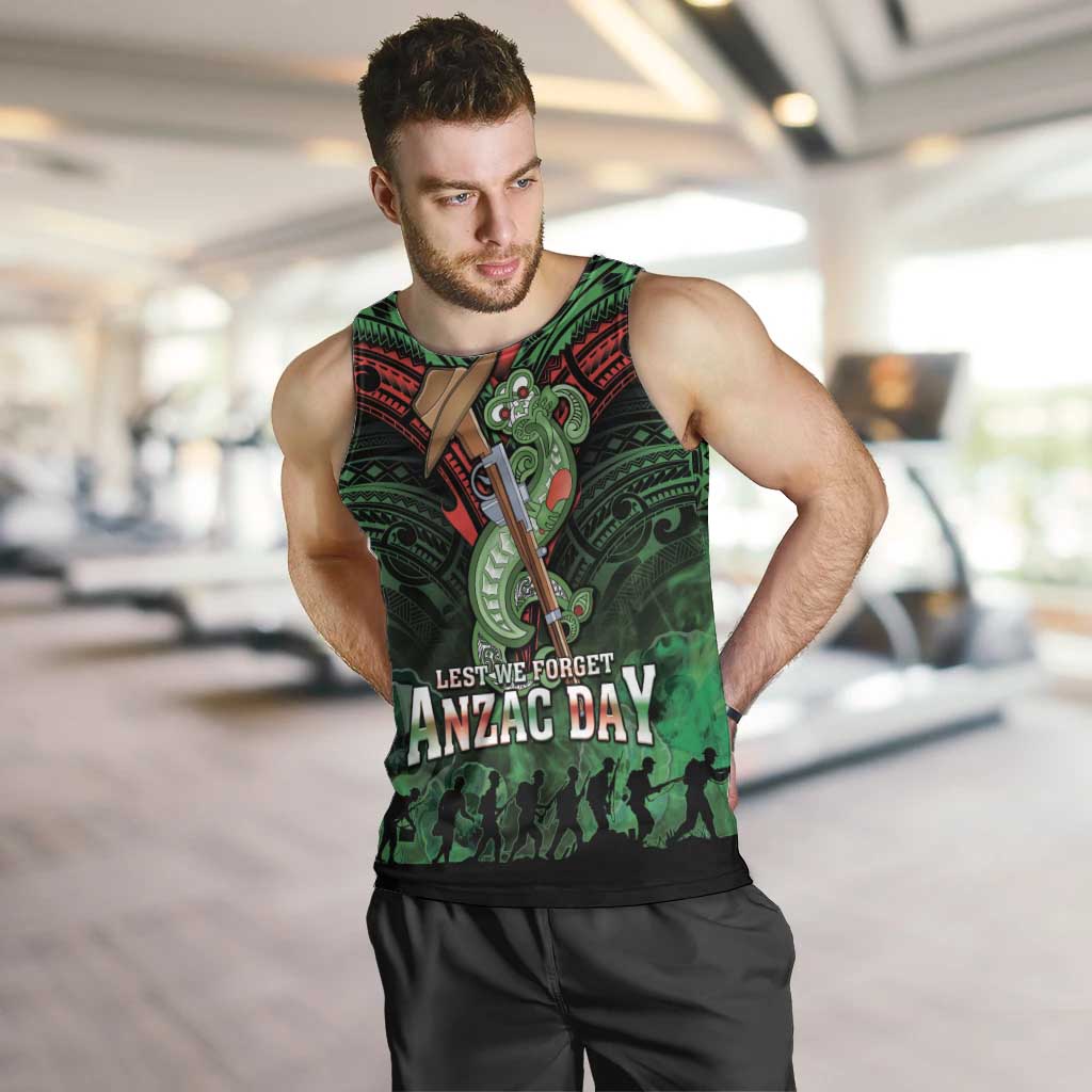 New Zealand ANZAC Day Men Tank Top Aotearoa Hei Tiki