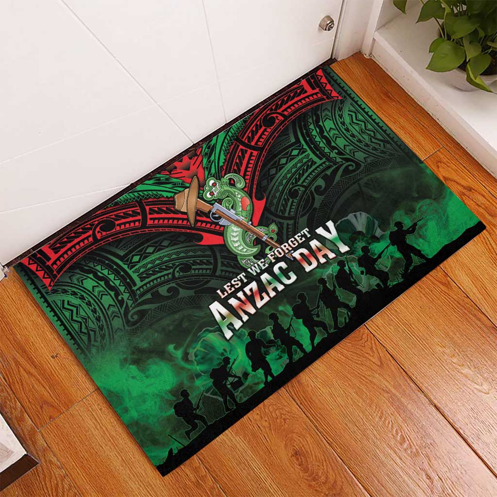 New Zealand ANZAC Day Rubber Doormat Aotearoa Hei Tiki